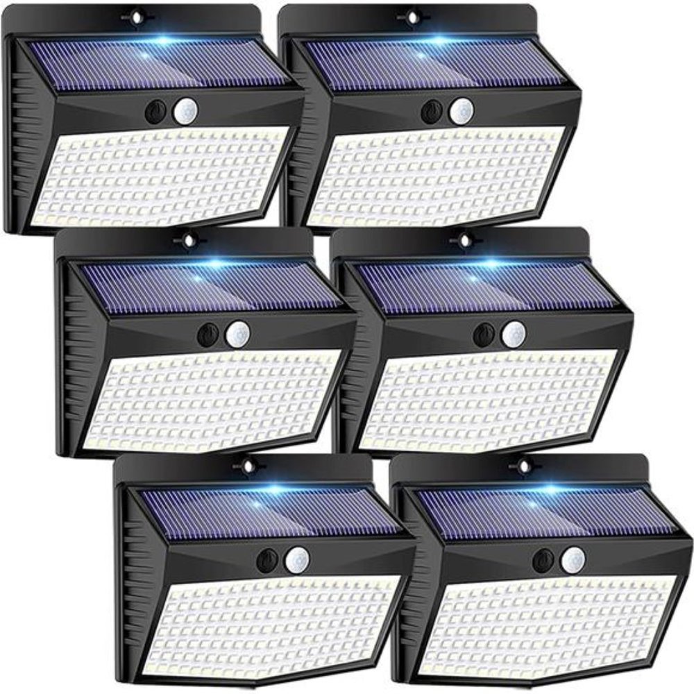 Solar Outdoor Lights, [138 LED/6 Packs] Solar Motion Sensor Security Lights